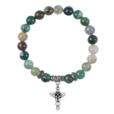 Браслет Кадуцей (здоровье, бизнес, гармония), Яшма BSP-18-33