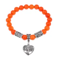 Рунический браслет - амулет Успехи в любви с нат.камнем Сердолик BSRA-103