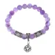 Рунический браслет - амулет Успехи в магии с нат.камнем Аметист BSRA-111