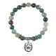 Браслет Подкова и клевер (счастье и удача), Яшма BSP-18-P001