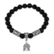 Рунический браслет - амулет Высший хранитель с синт.камнем Шунгит BSRA-113