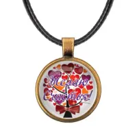 Кулон со шнурком Желаю счастья! ALKF0415