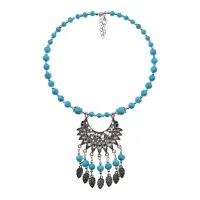 Колье с бирюзой BUS051