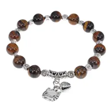 Браслет Кот, 8мм, Тигровый глаз BJBS-304-02
