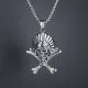 Амулет Череп индейца на цепочке, 4,5х3,5см AC116