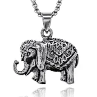 Амулет Слон на цепочке, 2х3см AC119