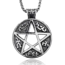 Амулет Пентаграмма на цепочке, d.3,5см AC125