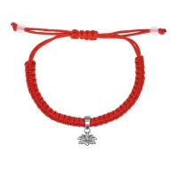 Плетёный браслет Лотос (гармония и развитие) BZ1-15