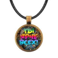 Кулон со шнурком Ты ярче всех ALKF0487