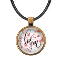 Кулон со шнурком Я тебя люблю ALKF0492