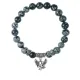 Браслет Орел (защита, сила, победа), Снежный обсидиан BSP-19-24