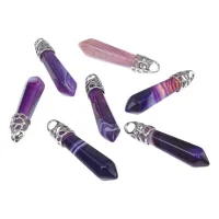 Подвеска-маятник для биолокации Фиолетовый агат BJK013-AV