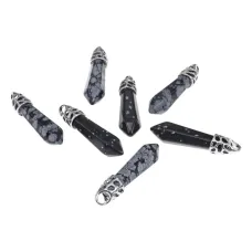 Подвеска-маятник для биолокации Снежный обсидиан BJK013-SO