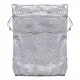 Серебряный блестящий мешочек, 9х6,5см MS008S-02