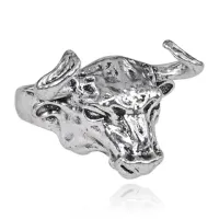 Безразмерное кольцо Бык, 2см KL324