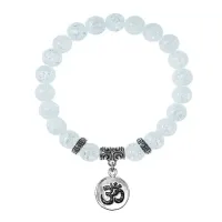 Браслет Ом (защита и духовное развитие), Сахарный кварц BSP-20-18