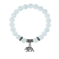 Браслет Медведь (защита, сила, победа), Сахарный кварц BSP-20-19