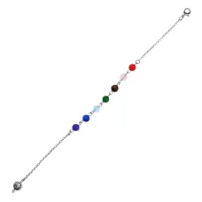 Цепочка для маятника 7 чакр, 22 см BLK028