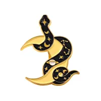 Значок Змея и Месяц, 3х2,5см ZN094