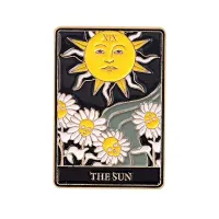 Значок Карта Таро Солнце, 3х2см ZN096