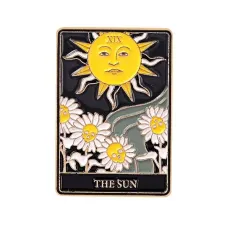 Значок Карта Таро Солнце, 3х2см ZN096