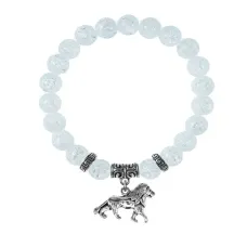 Браслет Лев (храбрость, власть, благосостояние), Сахарный кварц BSP-20-2073