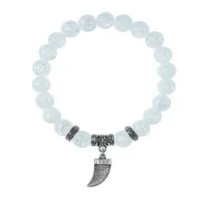 Браслет Клык (сила, мужество, воля, энергия), Сахарный кварц BSP-20-2077