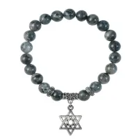 Браслет Звезда Давида (от сглаза и зла), Лабрадор BSP-21-02