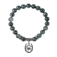 Браслет Подкова и клевер (счастье и удача), Лабрадор BSP-21-P001