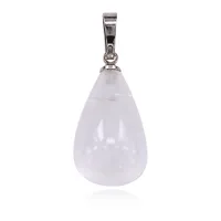 Кулон Капля, 3х1см, Горный хрусталь BJK212-06