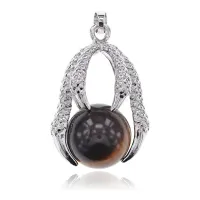 Кулон Коготь Дракона, 3,5х2см, Тигровый глаз BJK213-07