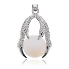 Кулон Коготь Дракона, 3,5х2см, Лунный камень BJK213-08