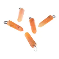 Маятник для биолокации, 4х1см, Топазовый нефрит BLK032-02