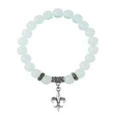 Браслет Королевская лилия (достоинство, власть, успех), Лунный камень BSP-22-04