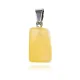 Кулон из натурального цветного агата, 2,5х1 см, цвет желтый BJK216-04
