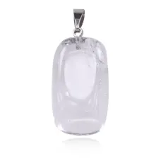 Кулон из натурального камня Горный хрусталь, 3х1,5см BJK217-03