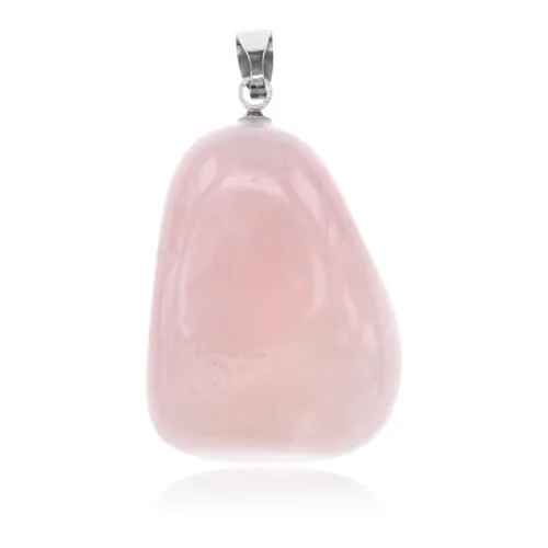 Кулон из натурального камня Розовый кварц, 3х1,5см BJK217-11