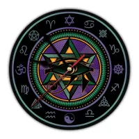 Часы настенные Глаз Гора 20см, пластик MCH077