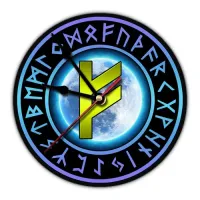 Часы настенные Руна Феху 20 см, пластик MCH108