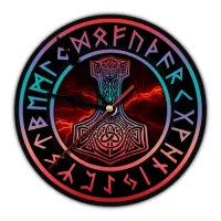 Часы настенные Молот Тора 20 см, пластик MCH120