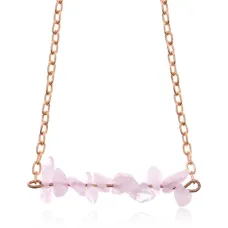 Кулон с розовым кварцем, 3,5х1см BJK306-01