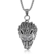 Амулет Волк на цепочке, 4,5х2,5см AC129