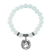 Браслет Подкова (счастье), Лунный камень BSP-22-31