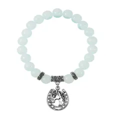 Браслет Подкова (счастье), Лунный камень BSP-22-31
