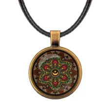 Кулон Мандала Звезда и полумесяц ALKF0284