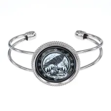 Браслет Ворон на черепе BSCP-0209