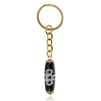 Брелок с бусиной Дзи Гаруда DZBK-008