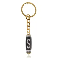 Брелок с бусиной Дзи Денежный крючок DZBK-010