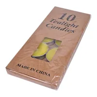 Набор свечей в гильзе, 10 шт., цвет желтый SVZ004-01