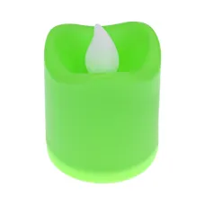 Светодиодная свеча, 4х3см, цвет зелёный SVZ005-02